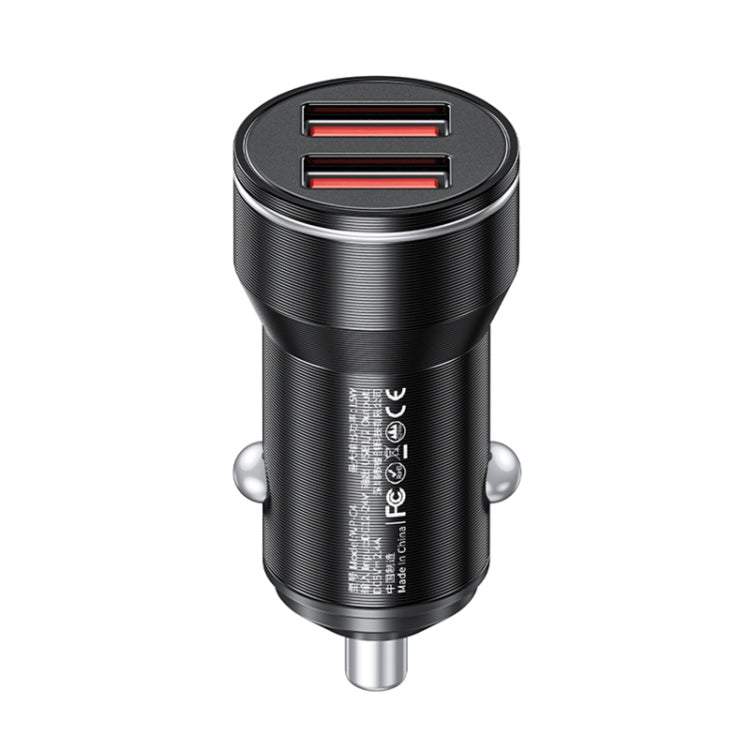 WK WP-C43 Staroad Series 15W Dual USB Car Charger (Black) - Car Charger by WK | Online Shopping South Africa | PMC TechLife | Buy Now Pay Later Mobicred