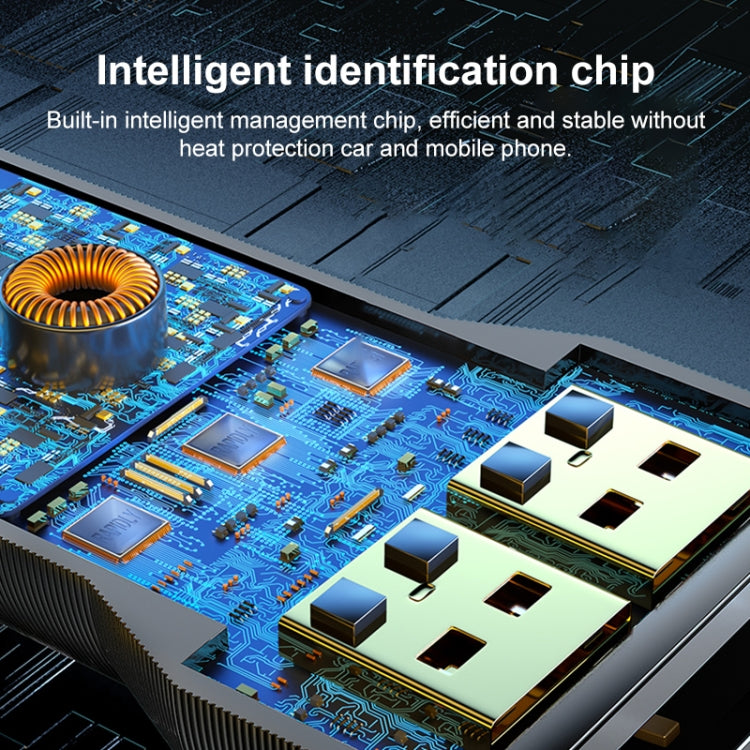 WK WP-C43 Staroad Series 15W Dual USB Car Charger(Coffee) - free shipping - PMC TechLife - Order now!