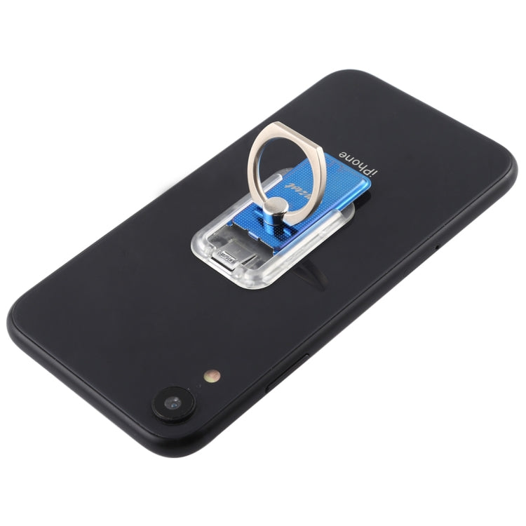 CPS-013 360 Degrees Rotate Freely Removable Magnetic Ring Stand Phone Holder, Support Wireless Charging(Blue) - Ring Holder by PMC TechLife | Online Shopping South Africa | PMC TechLife