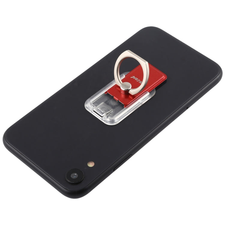 CPS-013 360 Degrees Rotate Freely Removable Magnetic Ring Stand Phone Holder, Support Wireless Charging(Red) - Ring Holder by PMC TechLife | Online Shopping South Africa | PMC TechLife