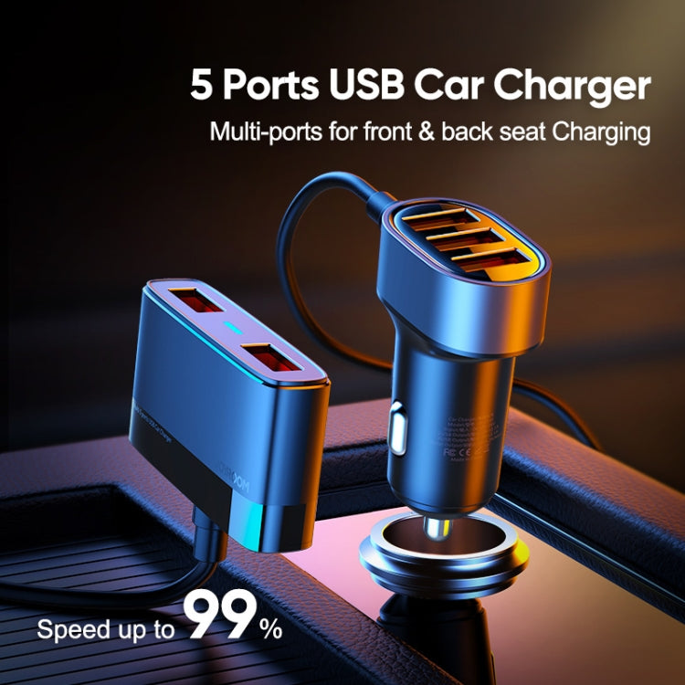 JOYROOM JR-CL03 6.2A Multi 5 Ports USB Smart Car Charger - Car Charger by JOYROOM | Online Shopping South Africa | PMC TechLife | Buy Now Pay Later Mobicred