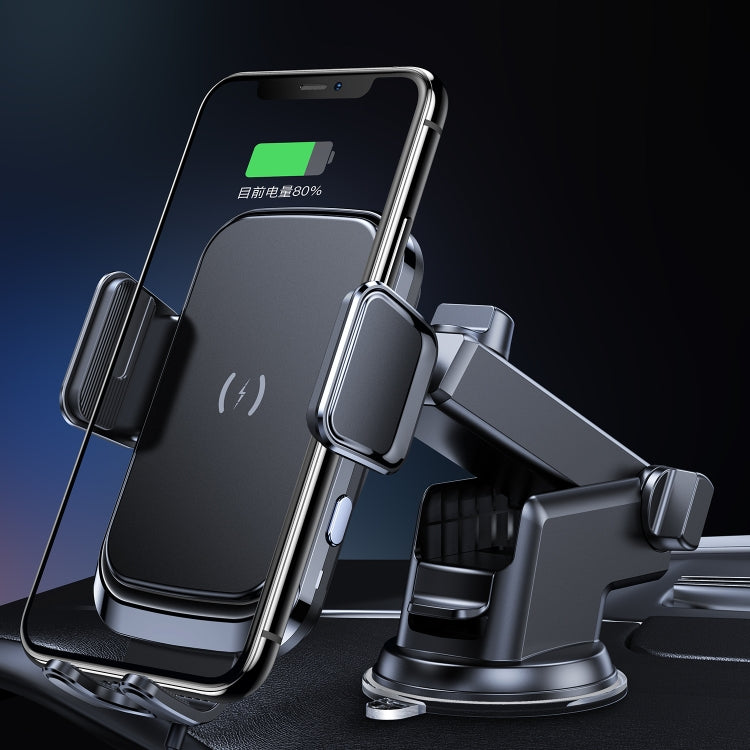 X7 Car Wireless Charging Mobile Phone Gravity Bracket Holder Suction Cup Bracket (Black) - Wireless Charger Holders by PMC TechLife | Online Shopping South Africa | PMC TechLife