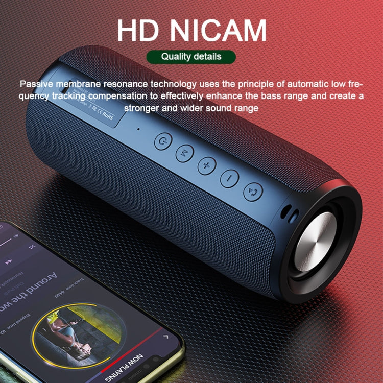 ZEALOT S51 Portable Stereo Bluetooth Speaker with Built-in Mic, Support Hands-Free Call & TF Card & AUX(Blue) - Desktop Speaker by ZEALOT | Online Shopping South Africa | PMC TechLife | Buy Now Pay Later Mobicred