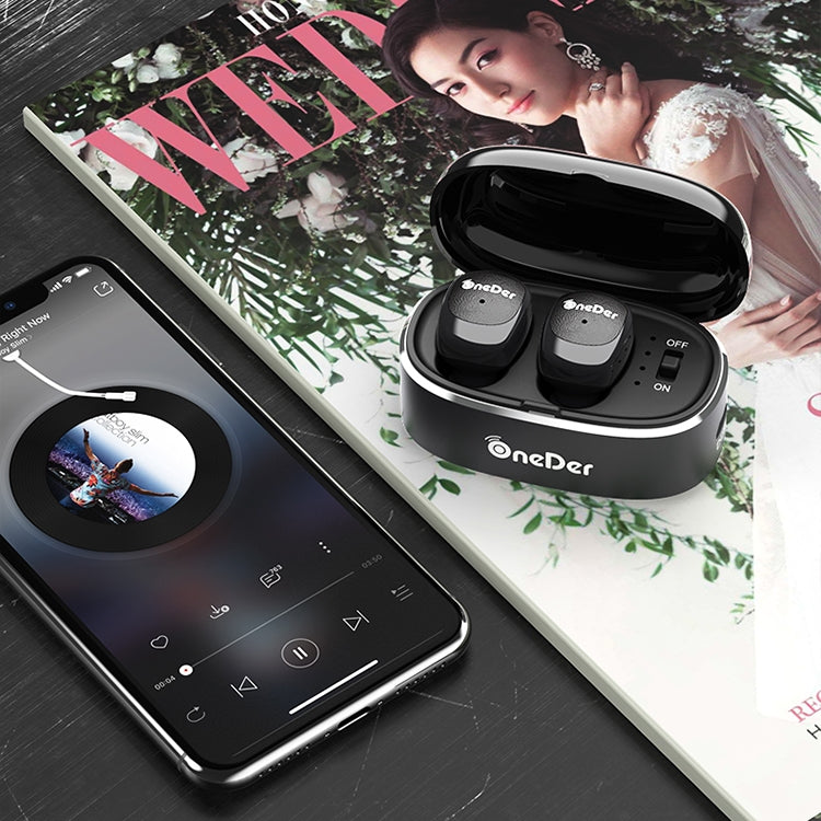 Oneder W11 True TWS Wireless Bluetooth Earphones Earbuds Stereo Headset(Black) - free shipping - PMC TechLife - Order now!