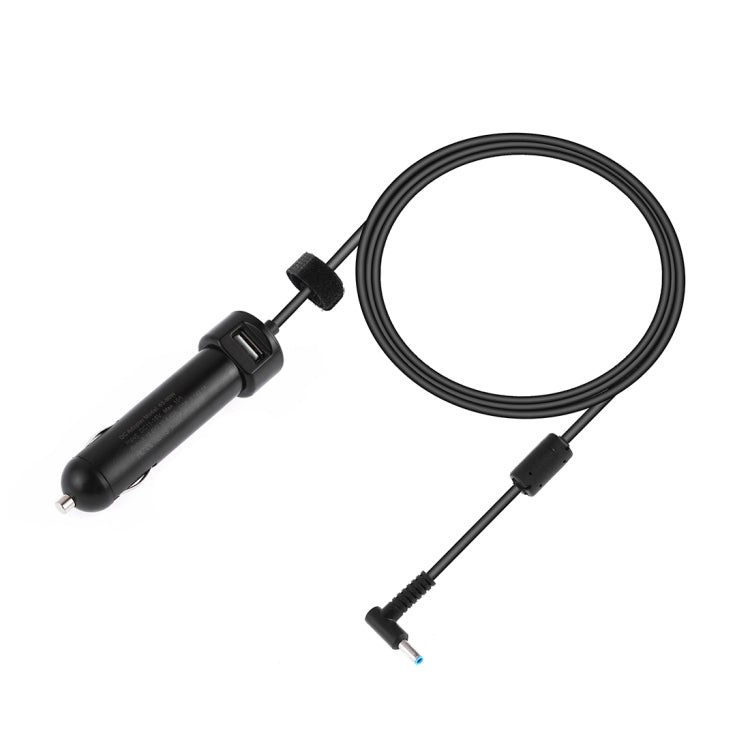 65-90W 5.1V 2.1A USB Interface Car Charger with 19.5V 4.62A 4.5 x 3.0mm Interface Data Cable(Black) - Car Charger by PMC TechLife | Online Shopping South Africa | PMC TechLife