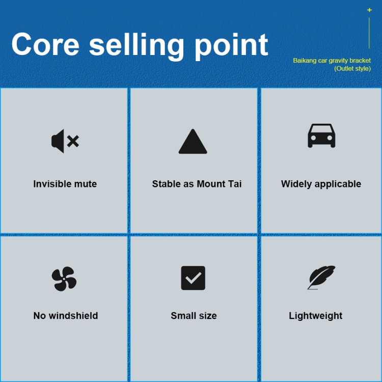 WK WA-S41 iDeal Series Car Gravity Bracket Car Air Outlet FoldingMobile Phone Holder Bracket - Car Holders by WK | Online Shopping South Africa | PMC TechLife