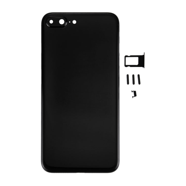 6 in 1 for iPhone 7 Plus (Back Cover + Card Tray + Volume Control Key + Power Button + Mute Switch Vibrator Key + Sign) Full Assembly Housing Cover (Jet Black) - Back Cover by PMC TechLife | Online Shopping South Africa | PMC TechLife