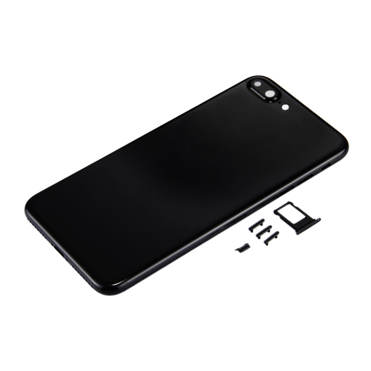 6 in 1 for iPhone 7 Plus (Back Cover + Card Tray + Volume Control Key + Power Button + Mute Switch Vibrator Key + Sign) Full Assembly Housing Cover (Jet Black) - Back Cover by PMC TechLife | Online Shopping South Africa | PMC TechLife