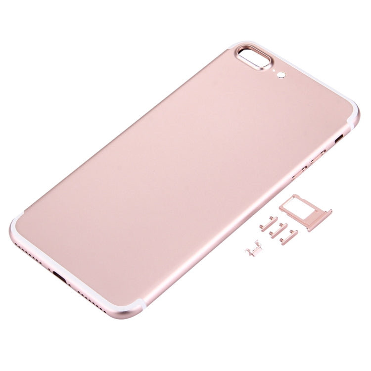 5 in 1 for iPhone 7 Plus (Back Cover + Card Tray + Volume Control Key + Power Button + Mute Switch Vibrator Key) Full Assembly Housing Cover(Rose Gold) - Back Cover by PMC TechLife | Online Shopping South Africa | PMC TechLife
