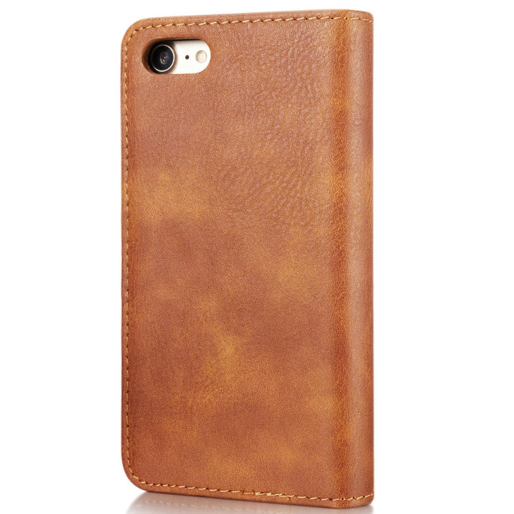 DG.MING For iPhone SE 2020 & 8 & 7  Crazy Horse Texture Horizontal Flip Detachable Magnetic Protective Case with Holder & Card Slots & Wallet(Brown) - More iPhone Cases by DG.MING | Online Shopping South Africa | PMC TechLife | Buy Now Pay Later Mobicred