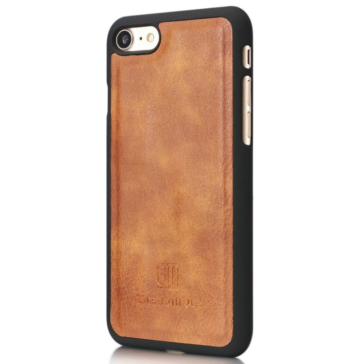DG.MING For iPhone SE 2020 & 8 & 7  Crazy Horse Texture Horizontal Flip Detachable Magnetic Protective Case with Holder & Card Slots & Wallet(Brown) - More iPhone Cases by DG.MING | Online Shopping South Africa | PMC TechLife | Buy Now Pay Later Mobicred