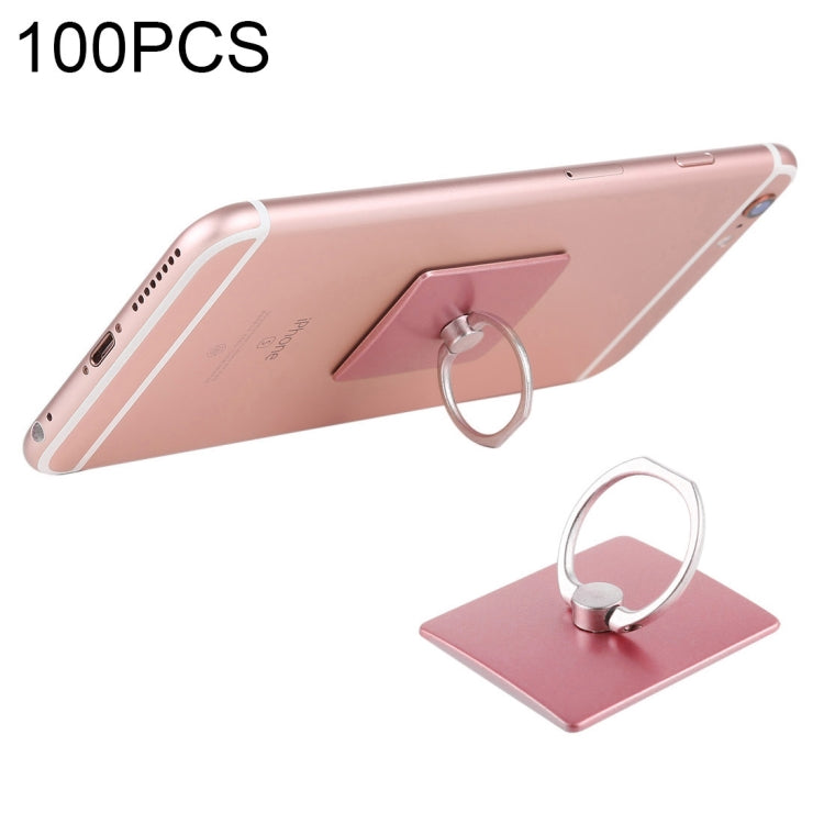 100 PCS Universal Finger Ring Mobile Phone Holder Stand(Rose Gold) - Ring Holder by PMC TechLife | Online Shopping South Africa | PMC TechLife