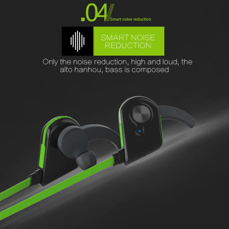 S20 Magnetic Switch Sweatproof Motion Wireless Bluetooth In-Ear Headset with Indicator Light  & Mic, Distance: 10m, For iPad, Laptop, iPhone, Samsung, HTC, Huawei, Xiaomi, and Other Smart Phones(Green) - free shipping - PMC TechLife - Order now!