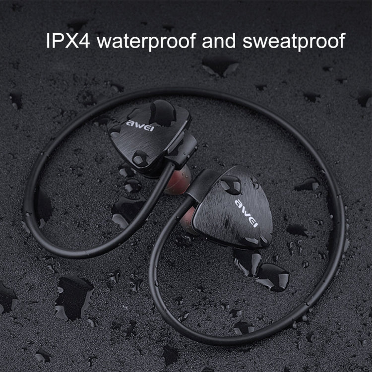 A847BL Outdoor Sports IPX4 Waterproof Anti-sweat Fashion After Hanging Design Stereo Bluetooth Earphone(Black) - free shipping - PMC TechLife - Order now!