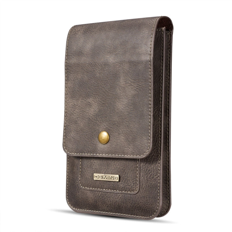 DG.MING Universal Cowskin Leather Protective Case Waist Bag with Card Slots & Hook, For iPhone, Samsung, Sony, Huawei, Meizu, Lenovo, ASUS, Oneplus, Xiaomi, Cubot, Ulefone, Letv, DOOGEE, Vkworld, and other Smartphones Below 5.2 inch(Grey) - free shipping - PMC TechLife - Order now!