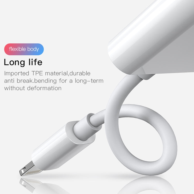 JOYROOM S-Y104 Ben Series Apple Dual Lightning Adapter, Length: 1.2m(White) - Earphone Adapter by JOYROOM | Online Shopping South Africa | PMC TechLife | Buy Now Pay Later Mobicred