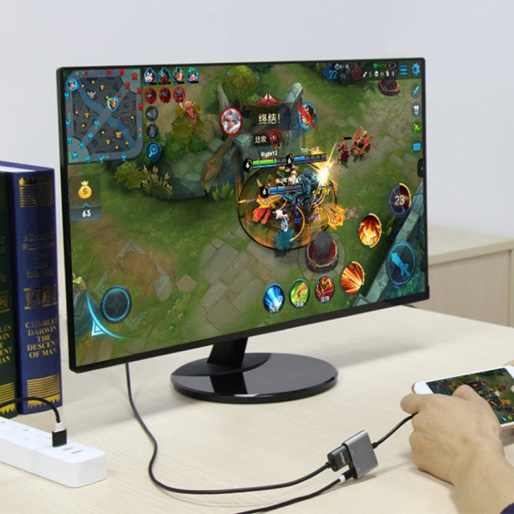 7565S 8 Pin to HDMI HDTV Projector Video Adapter Cable for iPad(Grey) - free shipping - PMC TechLife - Order now!