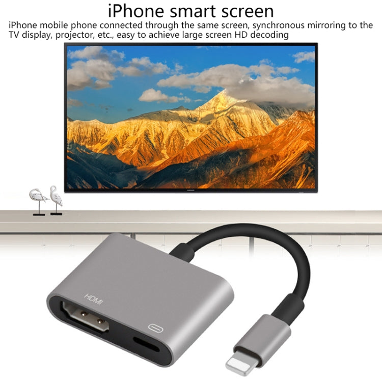 7565S 8 Pin to HDMI HDTV Projector Video Adapter Cable for iPad(Grey) - free shipping - PMC TechLife - Order now!