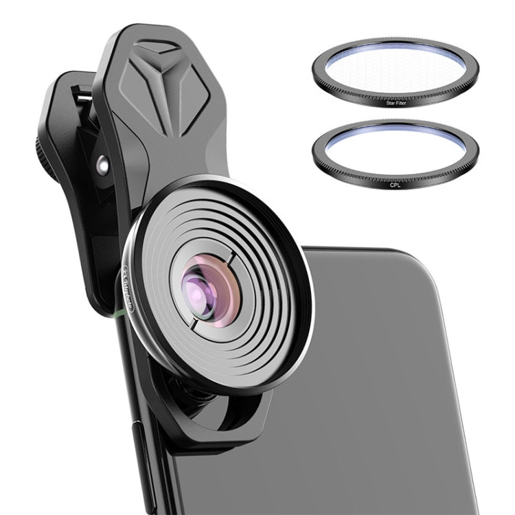 APEXEL APL-HB10X Macro Lens Telephoto Clip + Star Light Filter + CPL Phone Lens Kit - free shipping - PMC TechLife - Order now!
