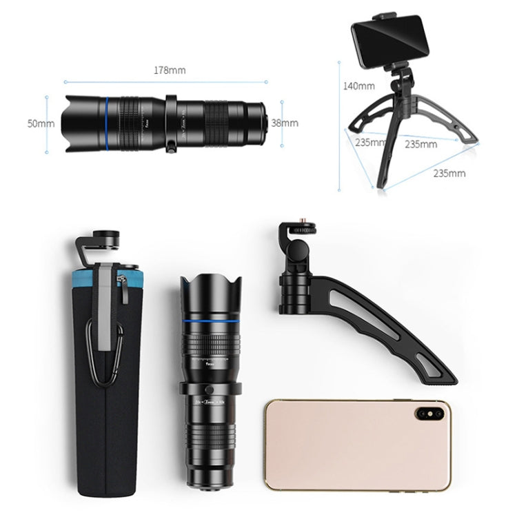 APEXEL APL-20-40XJJ04 20-40X HD External Dual-adjustment Zoom Telescope Universal Telephoto Phone Lens - Others Lens by APEXEL | Online Shopping South Africa | PMC TechLife