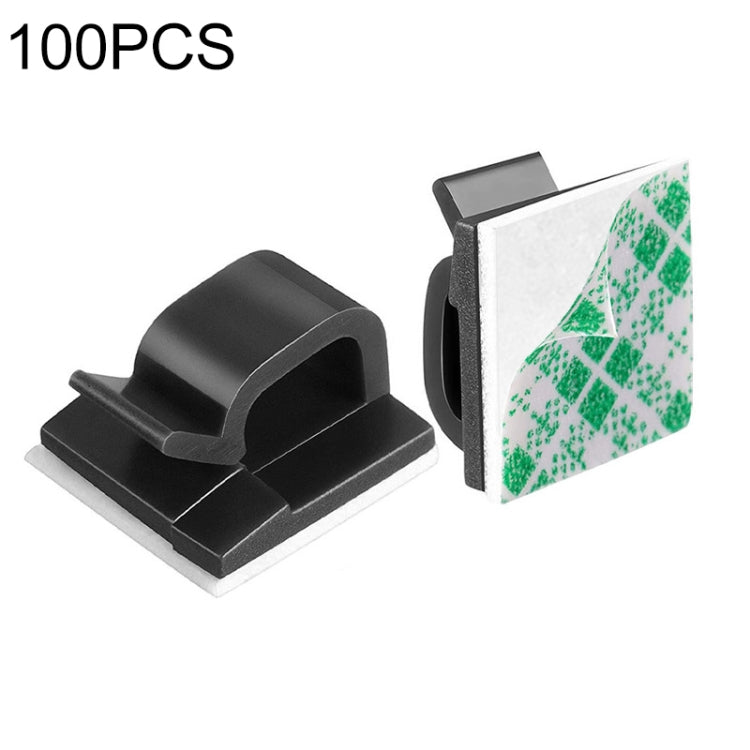 HG2392 100 PCS Desktop Data Cable Organizer Fixing Clip, Gum Type: Green and White(Black) - Cable Organizer by PMC TechLife | Online Shopping South Africa | PMC TechLife