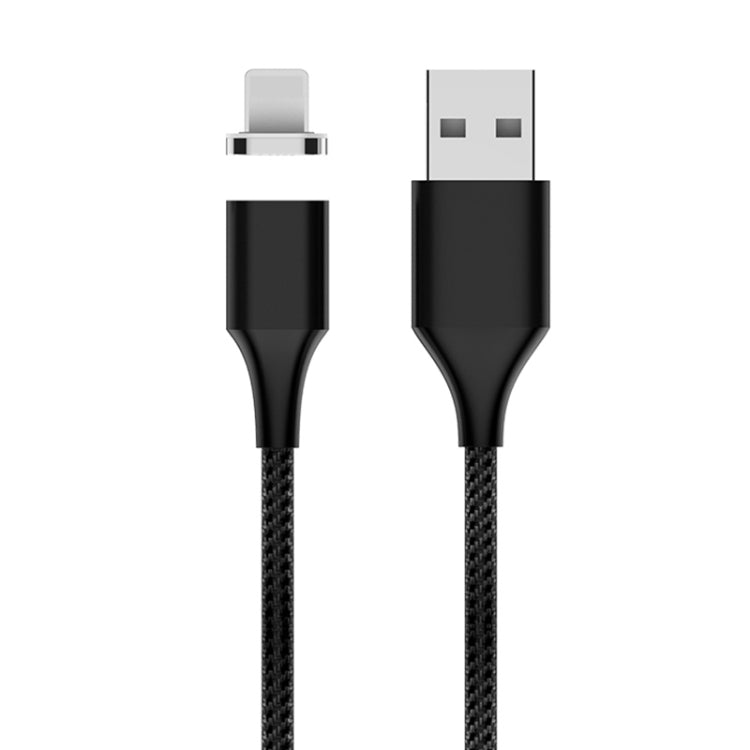 M11 3A USB to 8 Pin Nylon Braided Magnetic Data Cable, Cable Length: 1m (Black) - Charging Cable & Head by PMC TechLife | Online Shopping South Africa | PMC TechLife
