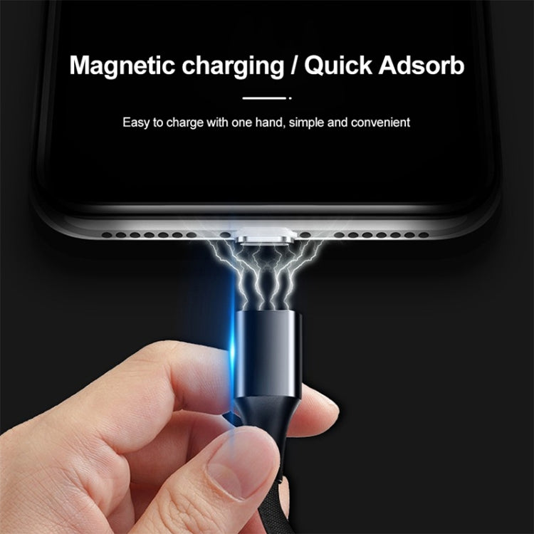 M11 3A USB to 8 Pin Nylon Braided Magnetic Data Cable, Cable Length: 2m (Silver) - Charging Cable & Head by PMC TechLife | Online Shopping South Africa | PMC TechLife