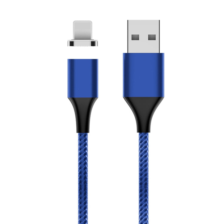 M11 5A USB to 8 Pin Nylon Braided Magnetic Data Cable, Cable Length: 1m (Blue) - Charging Cable & Head by PMC TechLife | Online Shopping South Africa | PMC TechLife