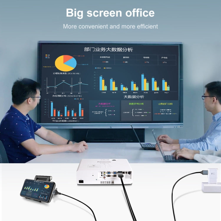 P8J Aluminum 3 in 1 8 Pin + Micro USB + USB-C / Type-C to HDTV Cable, Cable Length: 2m - Video & Audio Cable by PMC TechLife | Online Shopping South Africa | PMC TechLife