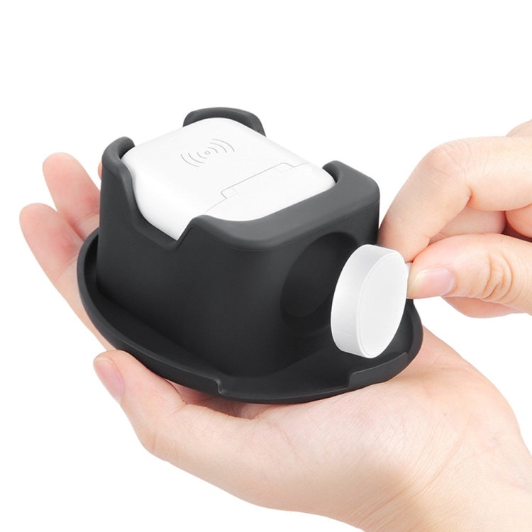 3 in 1 Charger Holder Base for Watch & AirPods with Zippered Storage Bag & Carabiner - Other Accessories by PMC TechLife | Online Shopping South Africa | PMC TechLife