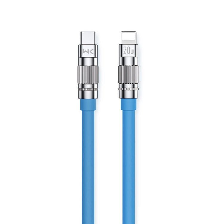 WK WDC-187 Qjie Series 20W USB-C/Type-C to 8 Pin Fast Charge Data Cable, Length: 1m(Blue) - 2 in 1 Cable by WK | Online Shopping South Africa | PMC TechLife