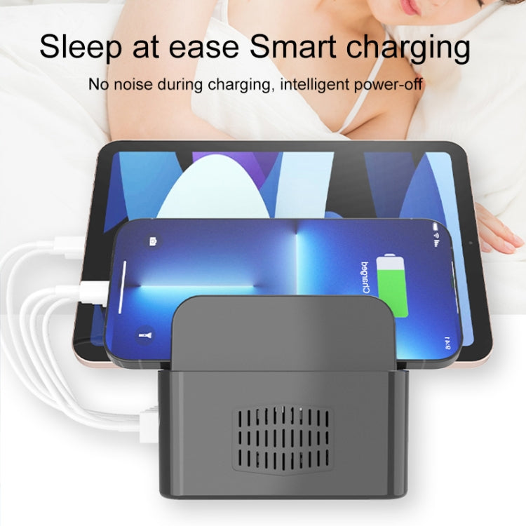 YFY-A53 100W 5 x USB Ports QC3.0 Smart Charging Station with Phone & Tablet Stand - Multifunction Charger by PMC TechLife | Online Shopping South Africa | PMC TechLife