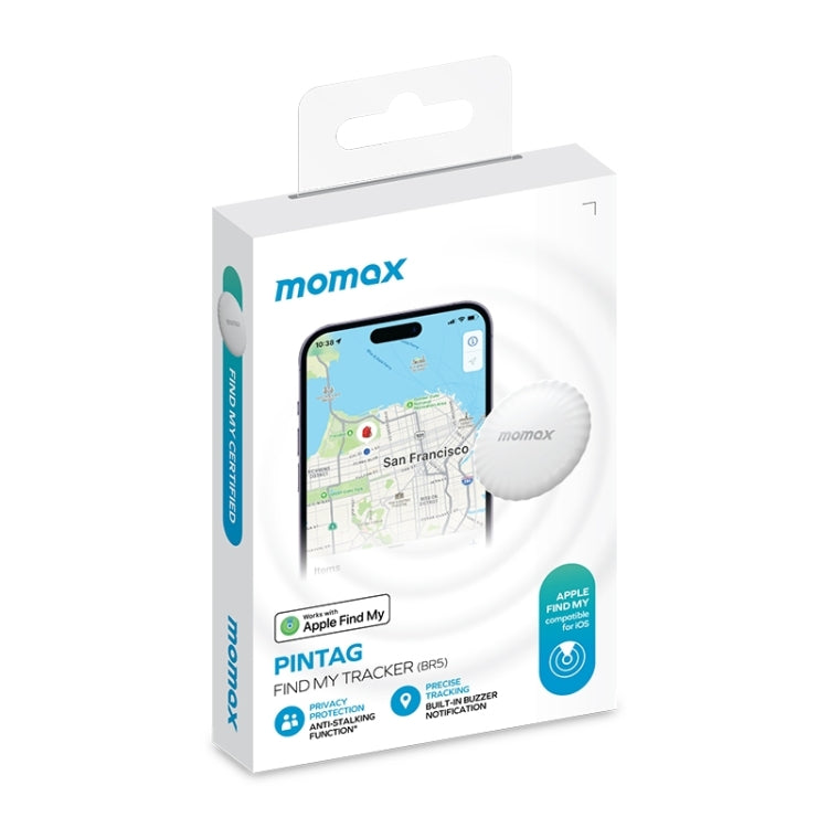 MOMAX PINTAG BR5 Wireless Positioning Anti-lost Device(Black) - free shipping - PMC TechLife - Order now!
