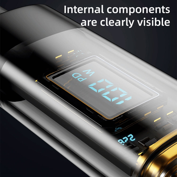 Mutural Li-CC008 1.2m 10W Transparent Digital Display USB to 8 Pin Charging Data Cable - Normal Style Cable by Mutural | Online Shopping South Africa | PMC TechLife | Buy Now Pay Later Mobicred