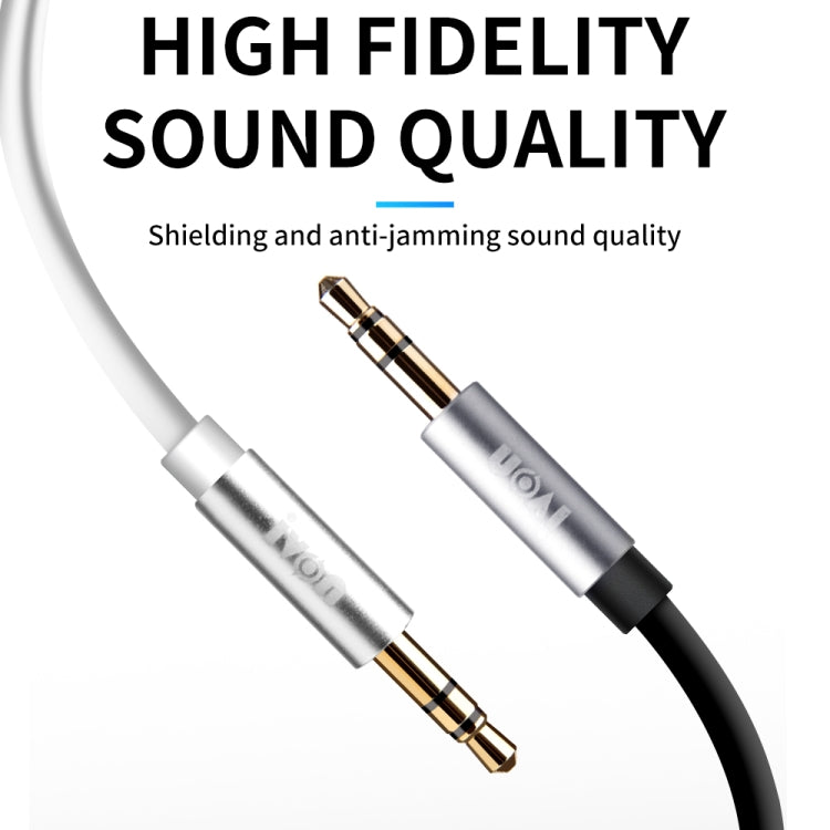IVON CA55 3.5mm Male to Male AUX Audio Cable, Cable Length: 1m(Black) - Video & Audio Cable by IVON | Online Shopping South Africa | PMC TechLife | Buy Now Pay Later Mobicred