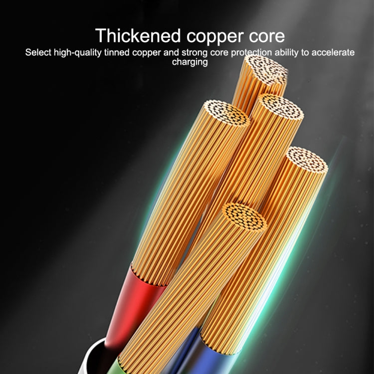 IVON CA88 12W 2.4A USB to 8 Pin Nylon Braid Fast Charge Data Cable, Cable Length: 1m (Black) - Normal Style Cable by IVON | Online Shopping South Africa | PMC TechLife