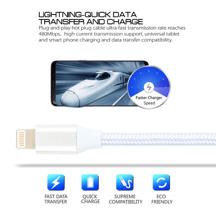 5V 2A 8 Pin Female to 8 Pin Male Braided Power Extended Cable, Cable Length: 1m - Video & Audio Cable by PMC TechLife | Online Shopping South Africa | PMC TechLife