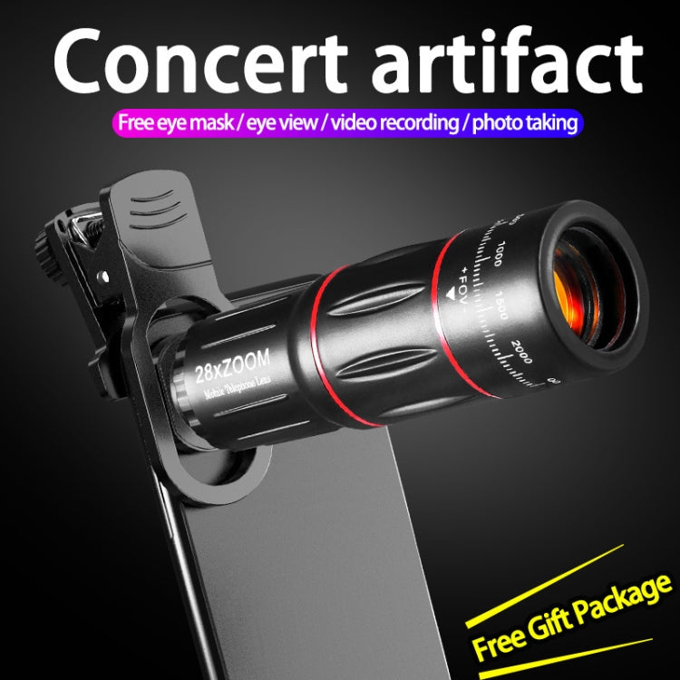 W28-QK Mobile Phone Universal Lens Telescope 28X Big Pocket + Metal Tripod Set - free shipping - PMC TechLife - Order now!