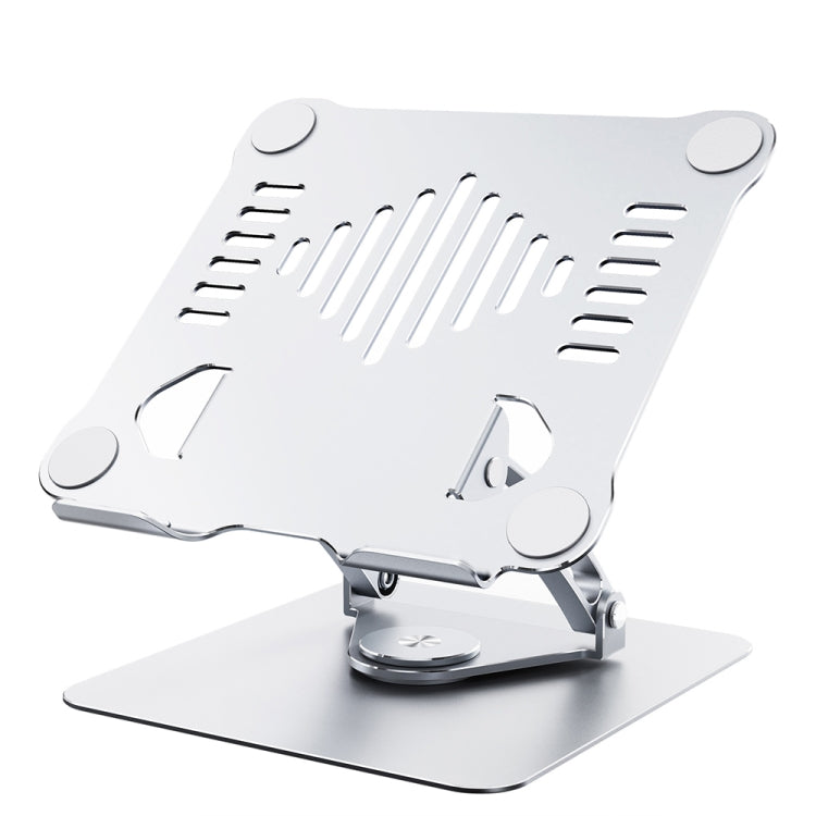 R-JUST HZ39 Triangular Swivel Lift Laptop Stand (Silver) - free shipping - PMC TechLife - Order now!