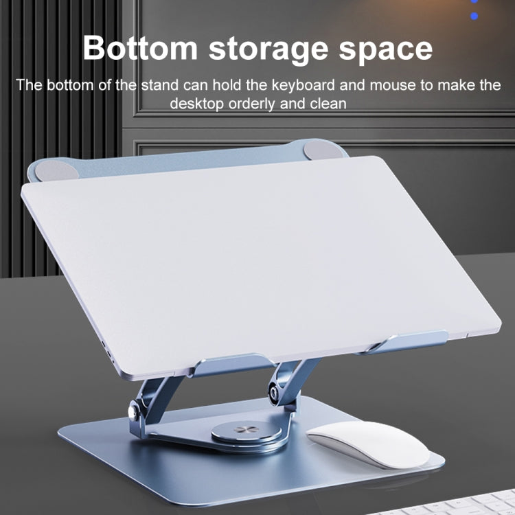 R-JUST HZ39 Triangular Swivel Lift Laptop Stand (Silver) - free shipping - PMC TechLife - Order now!