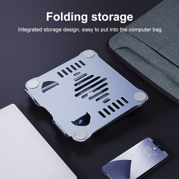 R-JUST HZ39 Triangular Swivel Lift Laptop Stand (Grey) - free shipping - PMC TechLife - Order now!