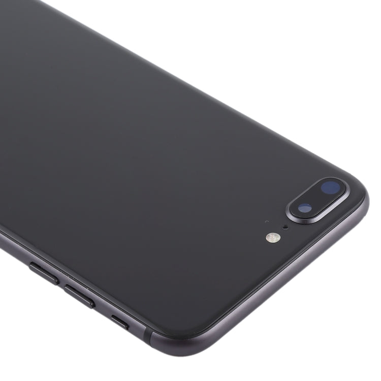 Battery Back Cover Assembly with Side Keys & Vibrator & Speaker Ringer Buzzer & Power Button + Volume Button Flex Cable & Card Tray for iPhone 8 Plus(Black) - iPhone 8 Plus Parts by PMC TechLife | Online Shopping South Africa | PMC TechLife | Buy Now Pay Later Mobicred