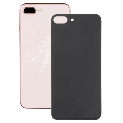 Easy Replacement Big Camera Hole Glass Back Battery Cover with Adhesive for iPhone 8 Plus(Black) - Back Cover by PMC TechLife | Online Shopping South Africa | PMC TechLife