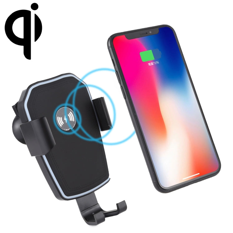 K81 10W QI Universal Rotating Gravity Induction Car Wireless Charging Mobile Phone Holder with Suction Cup - Wireless Charger Holders by PMC TechLife | Online Shopping South Africa | PMC TechLife