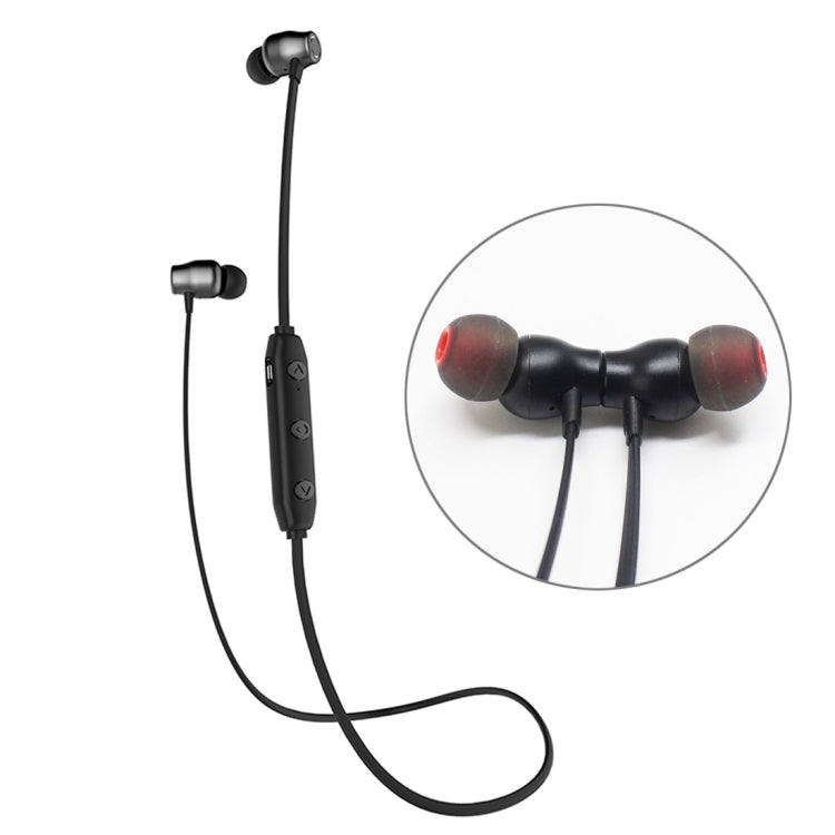 XRM-X5 Sports IPX4 Waterproof Magnetic Earbuds Wireless Bluetooth V4.1 Stereo In-ear Headset, For iPhone, Samsung, Huawei, Xiaomi, HTC and Other Smartphones(Black) - Bluetooth Earphone by PMC TechLife | Online Shopping South Africa | PMC TechLife
