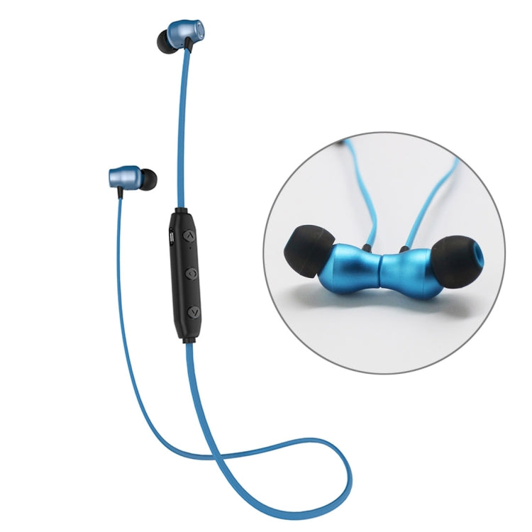XRM-X5 Sports IPX4 Waterproof Magnetic Earbuds Wireless Bluetooth V4.1 Stereo In-ear Headset, For iPhone, Samsung, Huawei, Xiaomi, HTC and Other Smartphones(Blue) - Bluetooth Earphone by PMC TechLife | Online Shopping South Africa | PMC TechLife