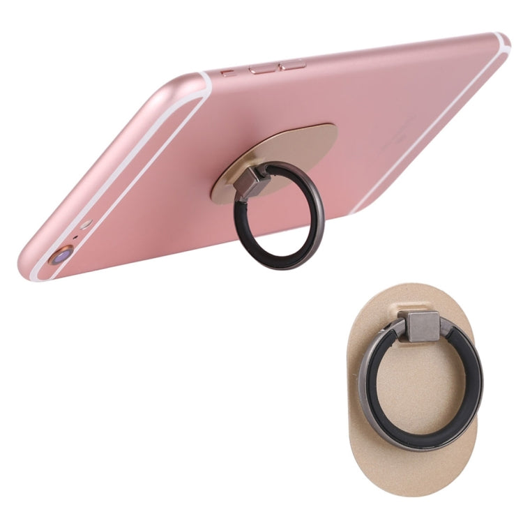 Universal Phone Adhesive Metal Plate 360 Degree Rotation Stand Finger Grip Ring Holder(Gold) - Ring Holder by PMC TechLife | Online Shopping South Africa | PMC TechLife
