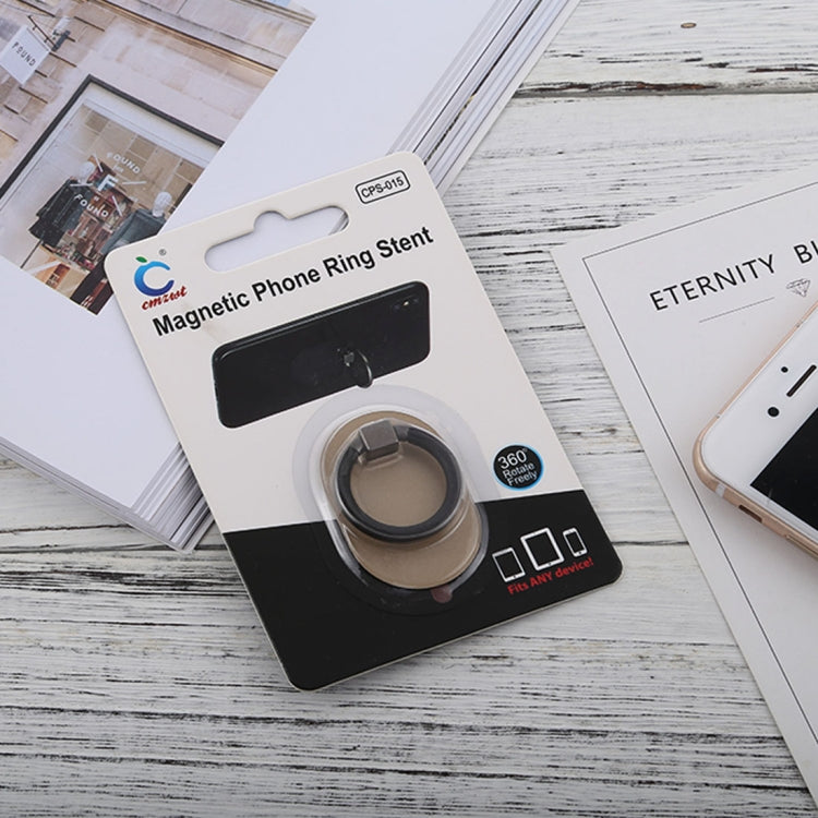 Universal Phone Adhesive Metal Plate 360 Degree Rotation Stand Finger Grip Ring Holder(Gold) - Ring Holder by PMC TechLife | Online Shopping South Africa | PMC TechLife