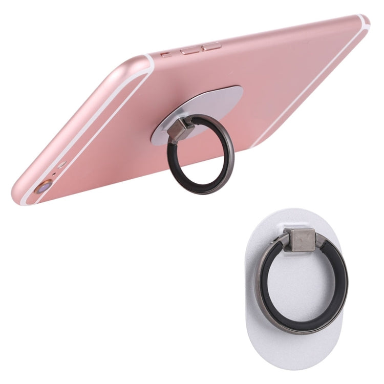 Universal Phone Adhesive Metal Plate 360 Degree Rotation Stand Finger Grip Ring Holder(Silver) - Ring Holder by PMC TechLife | Online Shopping South Africa | PMC TechLife