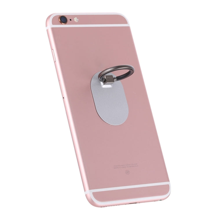 Universal Phone Adhesive Metal Plate 360 Degree Rotation Stand Finger Grip Ring Holder(Silver) - Ring Holder by PMC TechLife | Online Shopping South Africa | PMC TechLife